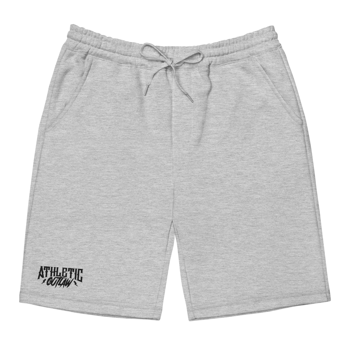 Athletic Outlaw Black Logo Fleece Shorts