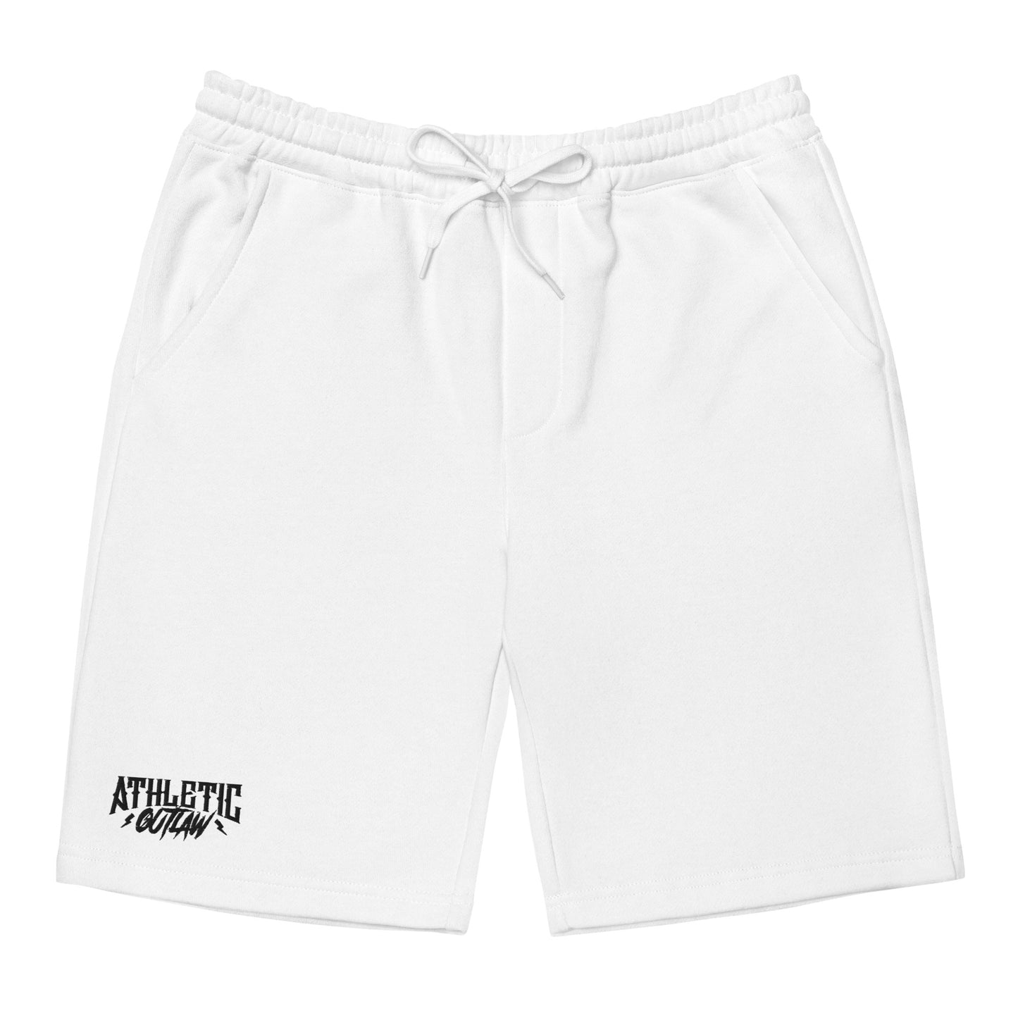 Athletic Outlaw Black Logo Fleece Shorts