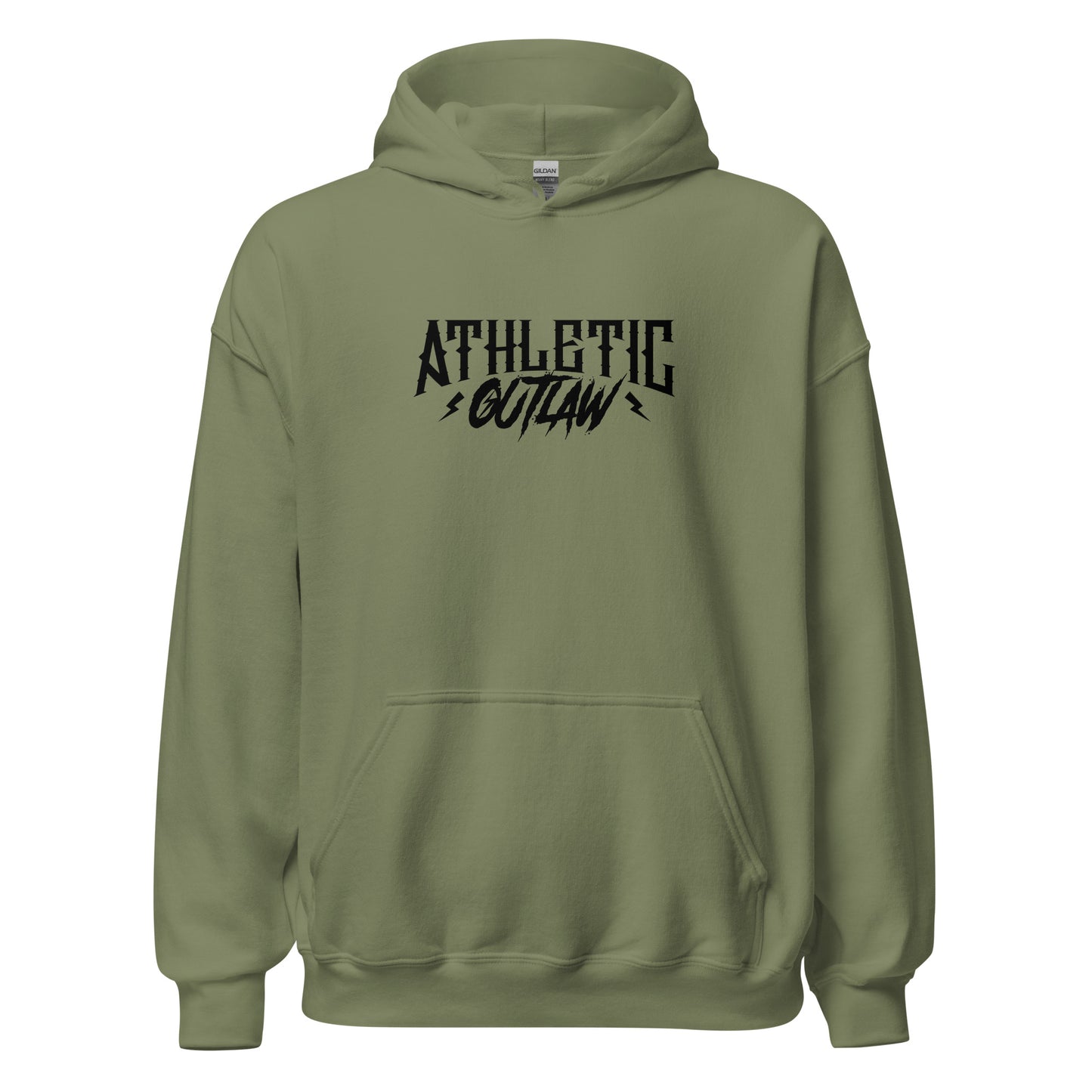 Athletic Outlaw Black Logo Hoodie